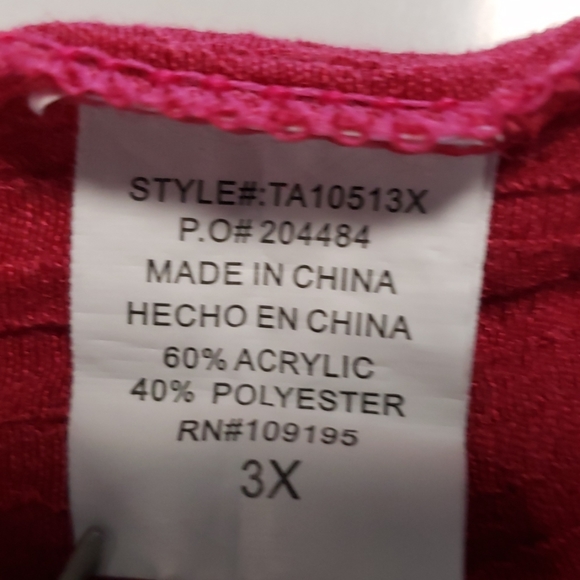 Love J Paisley Fringe Poncho Size 3X - Picture 3 of 4